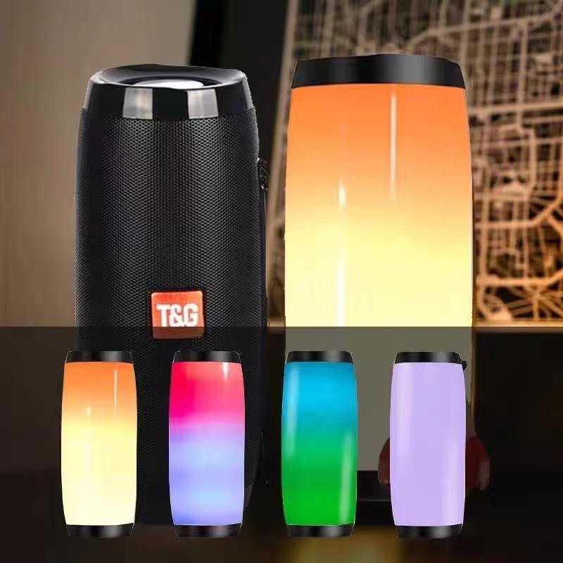 T&G TG-157 Colorful LED Light Wireless Stereo Bluetooth Speaker with Strap