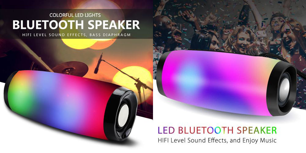 T&G TG-157 Colorful LED Light Wireless Stereo Bluetooth Speaker 